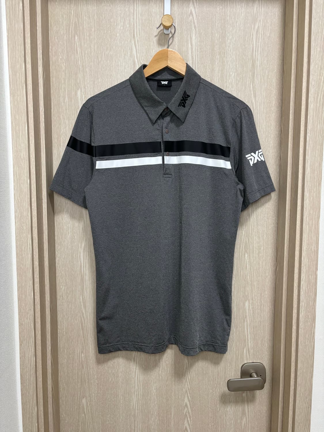 PXG 골프 기능성 반팔카라티L/차콜 상품이미지1