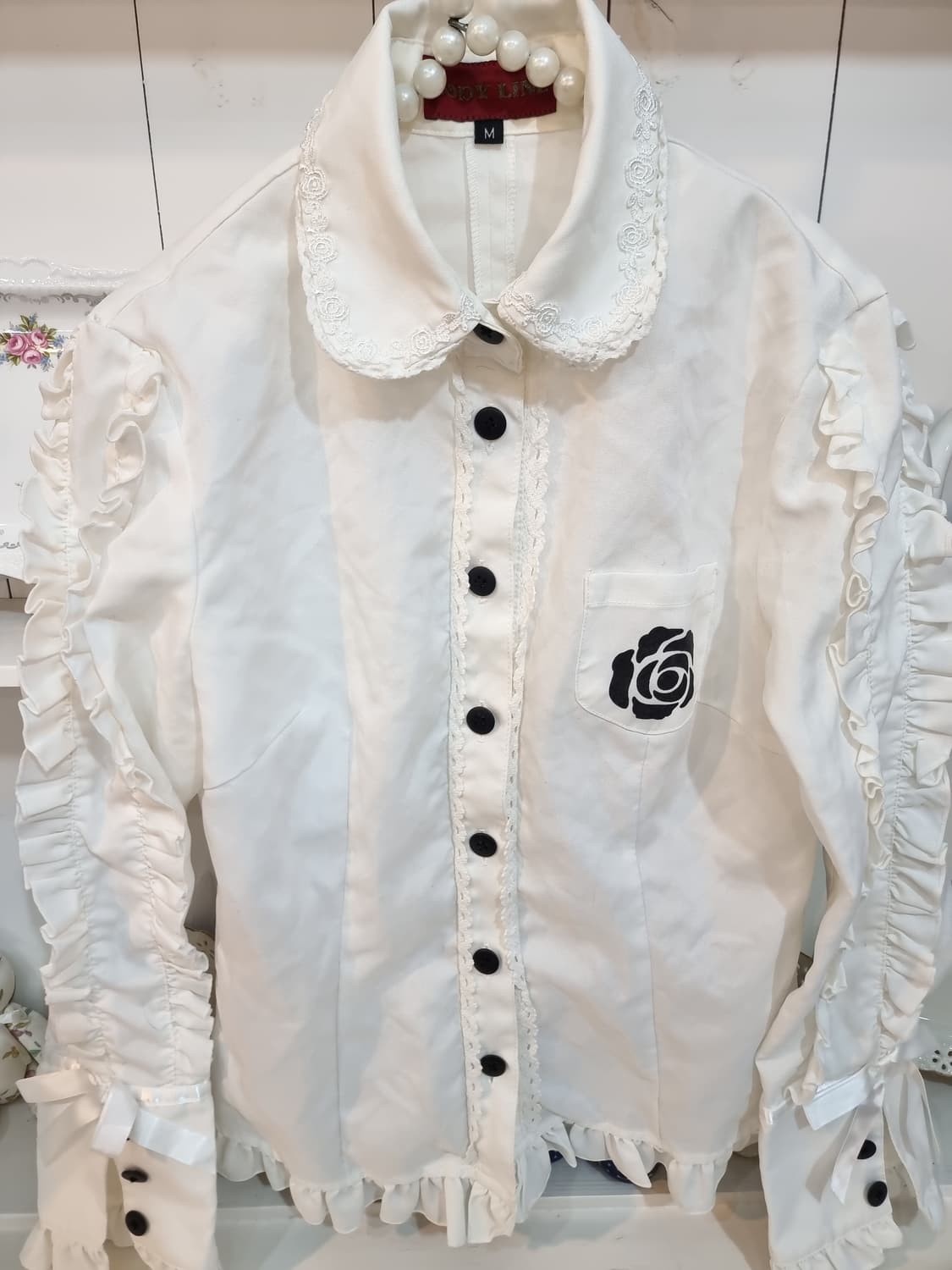 로리타 스타일BODY LINE  바디라인블라우스 상품이미지3