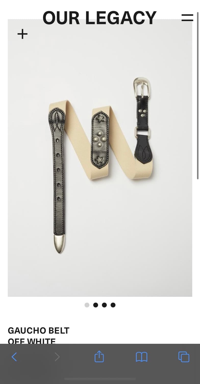 아워레가시 가우초벨트 오프화이트 상품이미지1