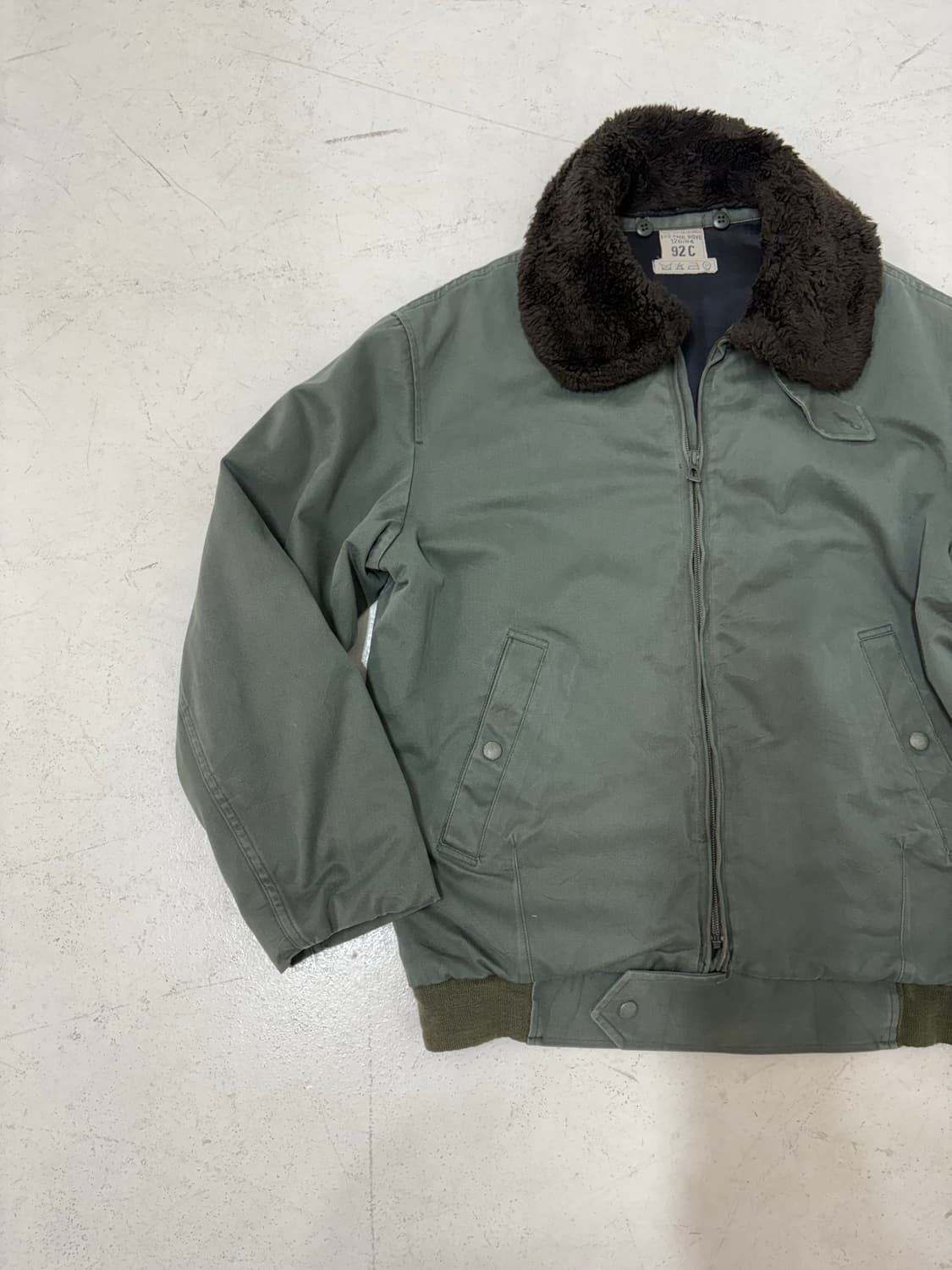 80's French Airforce Flight Jacket. HBT 상품이미지2