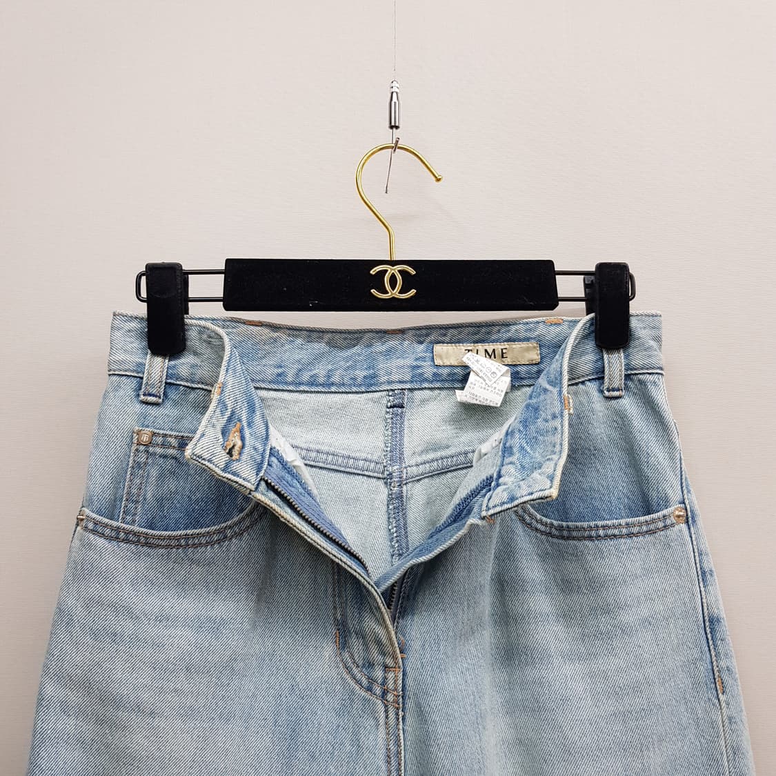 한섬 타임 2022 디스트로이드 스트레이트 데님 팬츠 61-90사이즈 상품이미지3