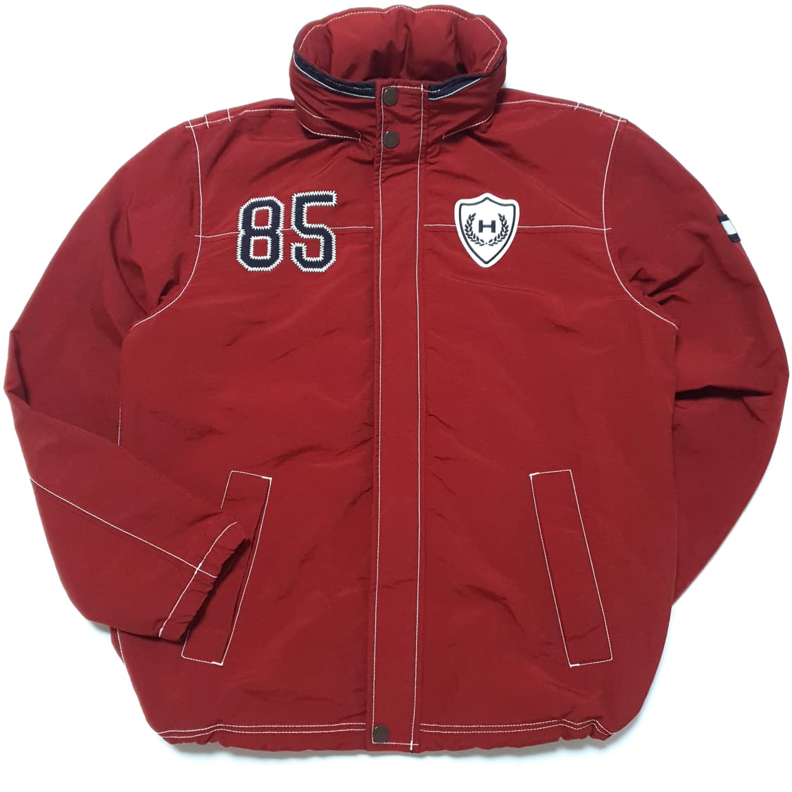 타미힐피거 올드스쿨 H로고 버건디 바람막이 점퍼 상품이미지1
