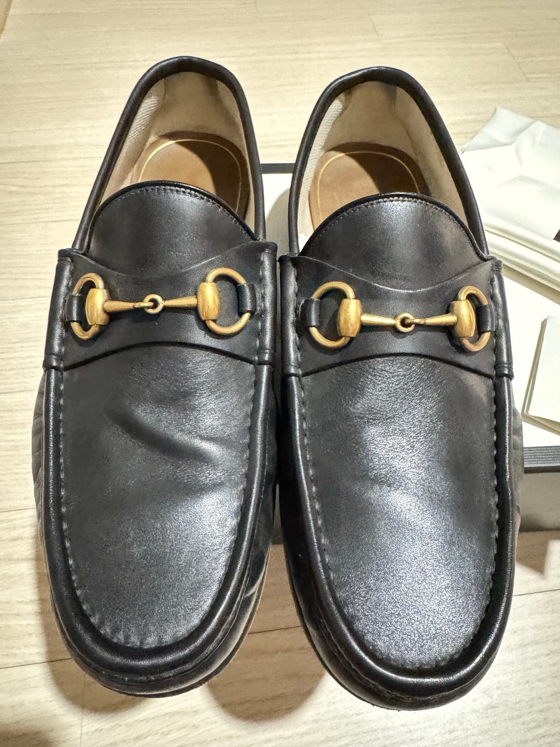 구찌 1953 홀스빗 레더 로퍼 블랙 7.5(265) 상품이미지2