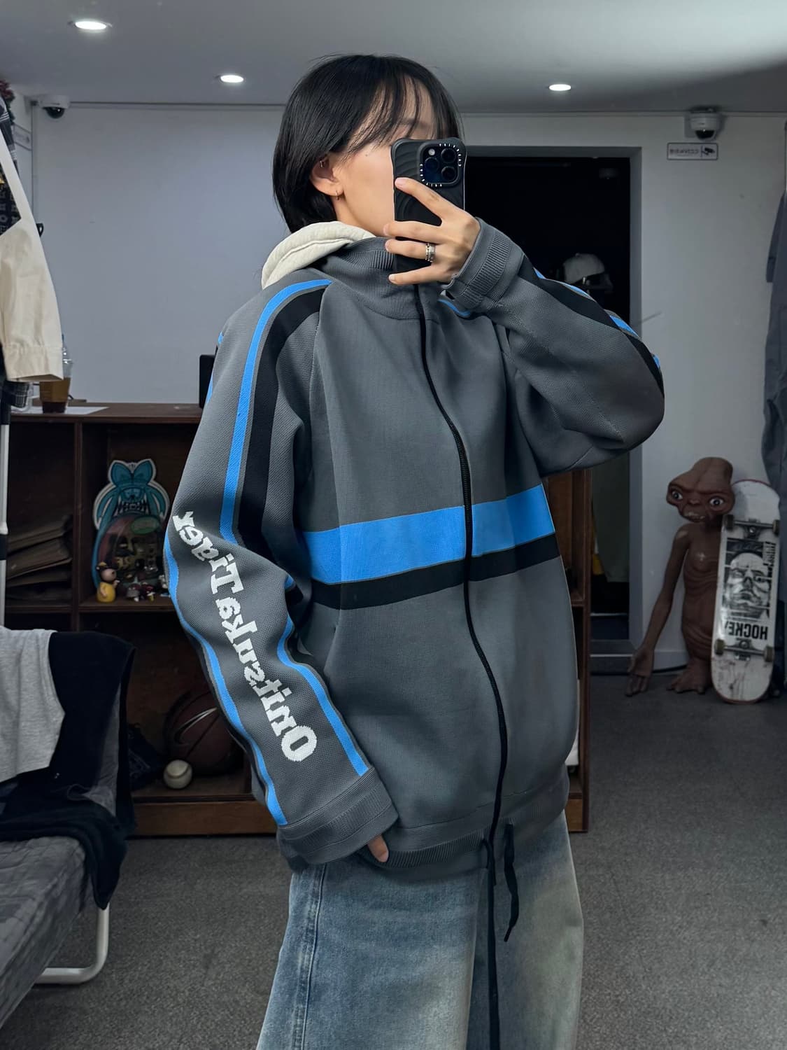 오니츠카 타이거 네이비 져지 상품이미지6