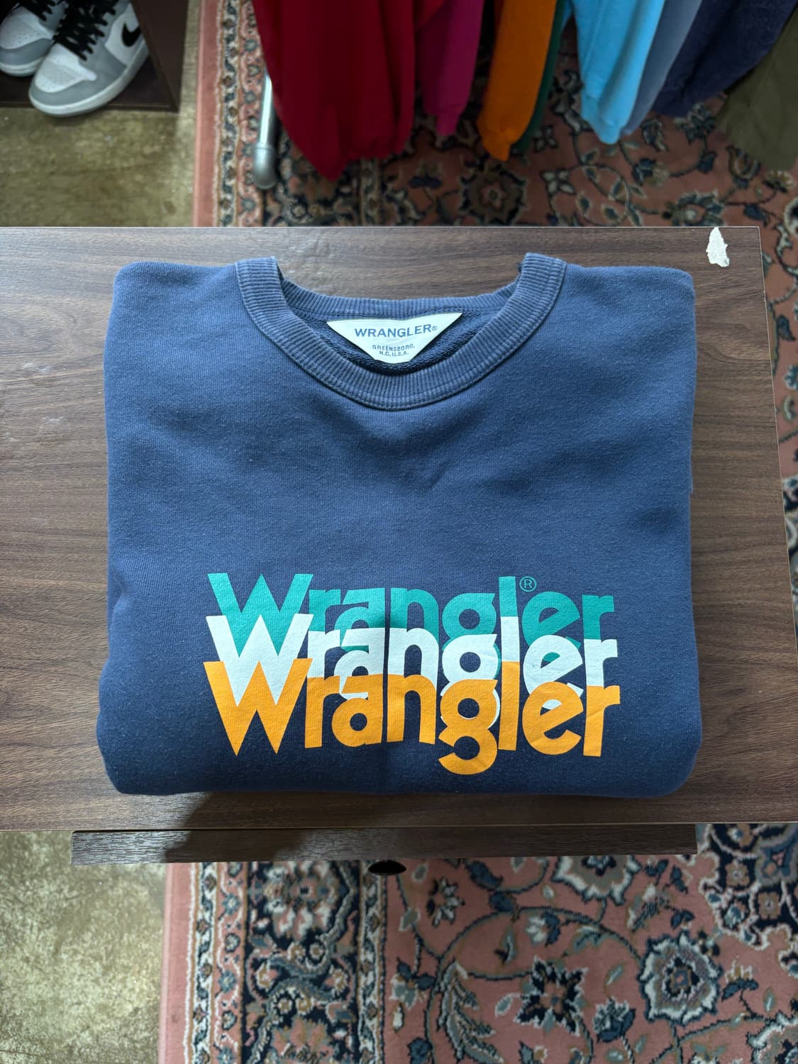 랭글러 Wrangler 3D 로고 스웻셔츠 상품이미지1
