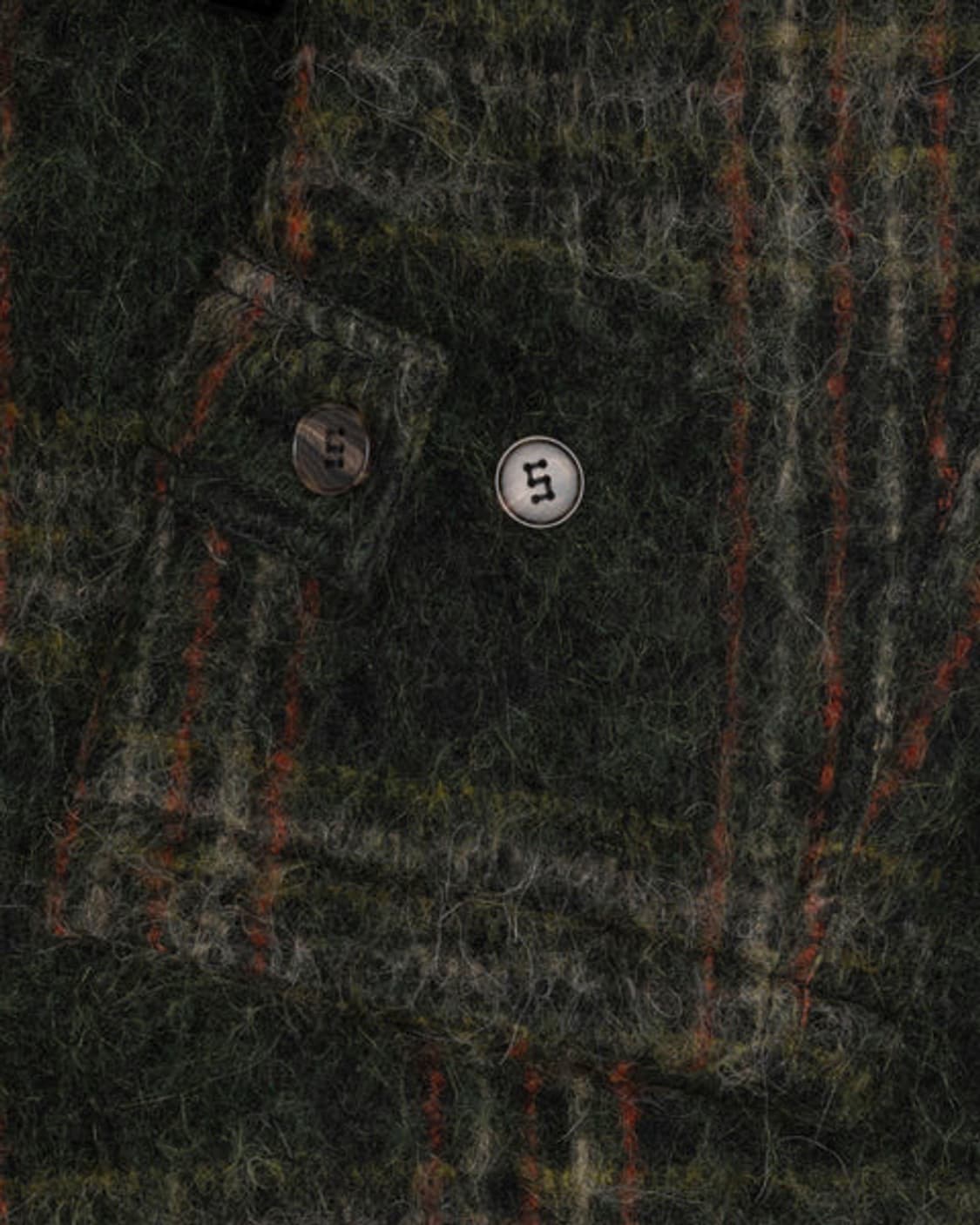 [L] 스투시 모헤어 체크 코트 새상품 상품이미지6