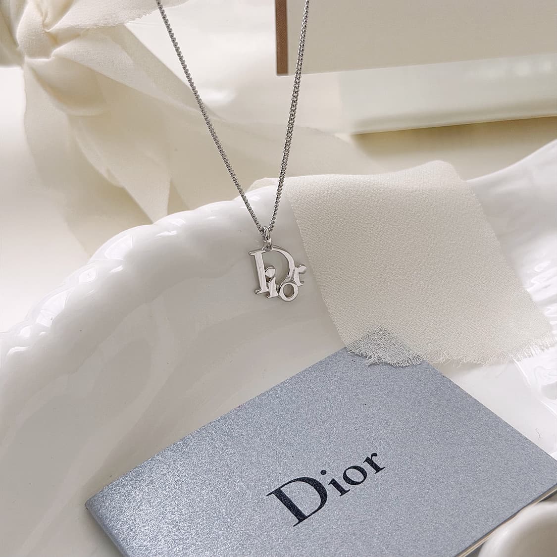 빈티지 디올 오블리크 목걸이 상품이미지2