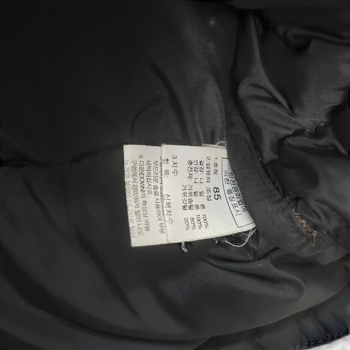 노스페이스 눕시 700 다운 베스트 조끼 패딩 블랙 브라운 상품이미지4