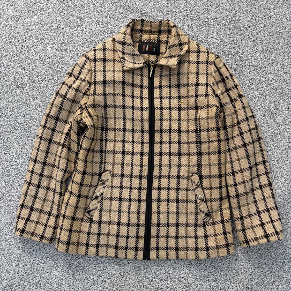 실측 닥스 골프 체크 자켓 0316J 상품이미지1