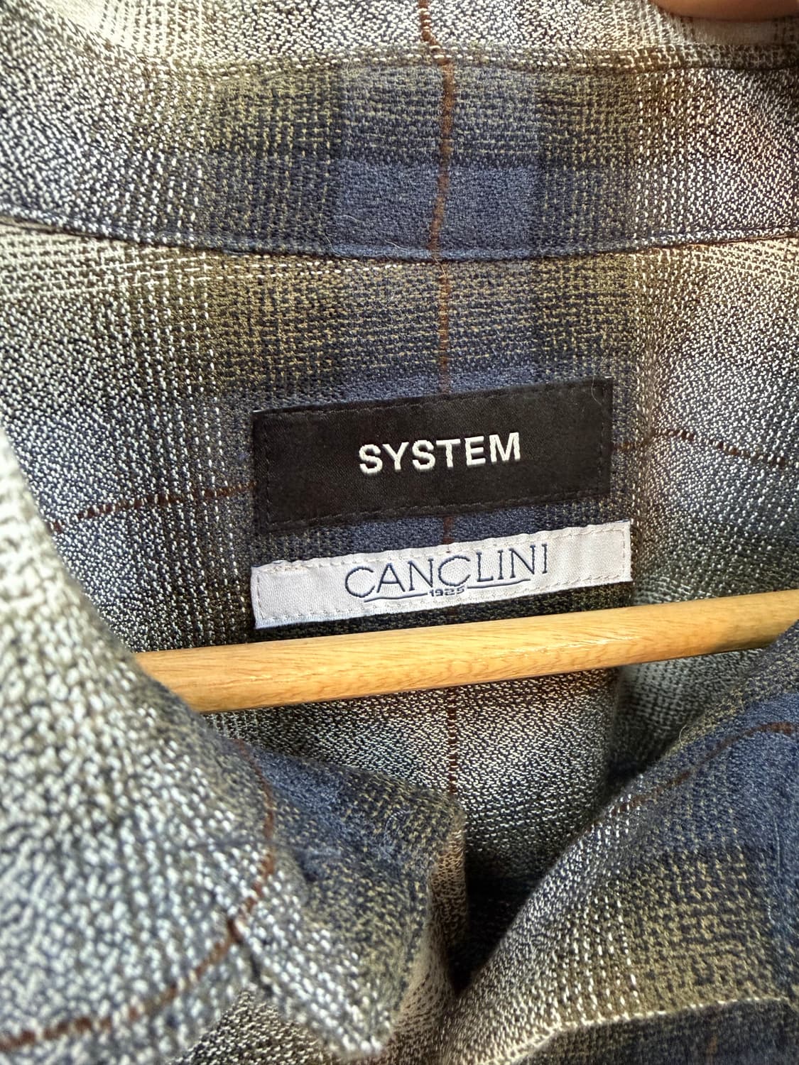 100~105/ 시스템옴므 25FW 신형 플란넬 셔츠 상품이미지6