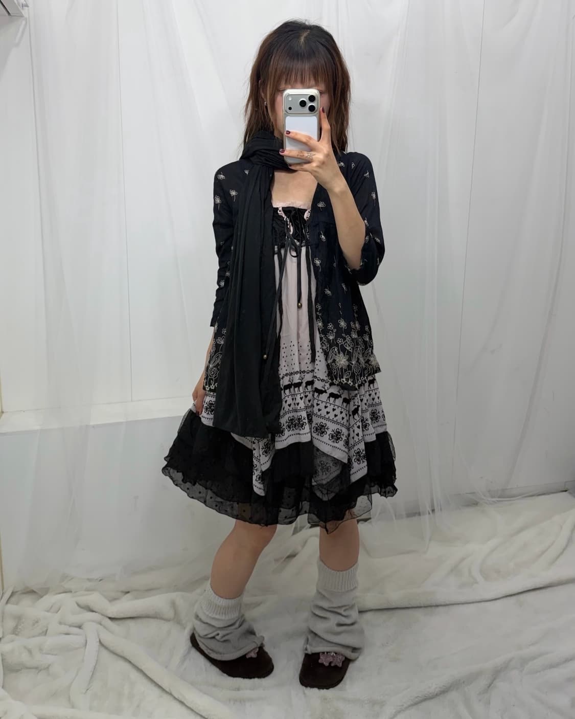 ˚꩜｡블랙 레이스 모리걸 set˚꩜｡ 상품이미지2