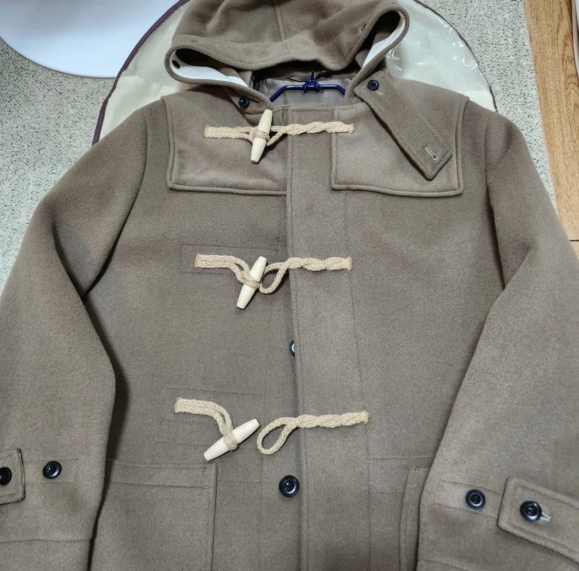 비바스튜디오 롱 더플코트 (카키브라운) 상품이미지3