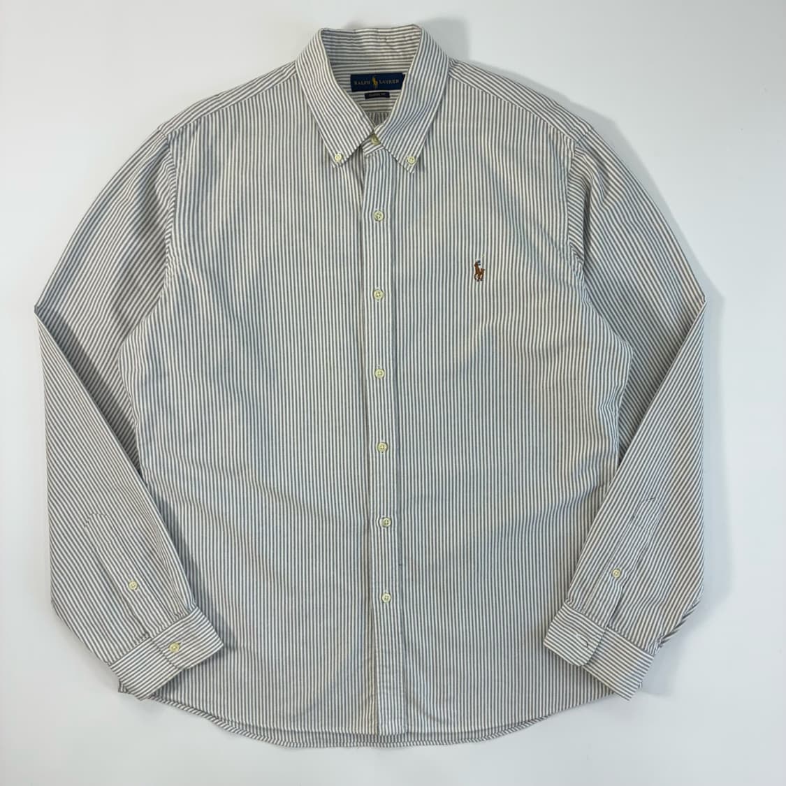 Polo  폴로 랄프로렌 자수 코튼 스트라이프 셔츠  상품이미지1
