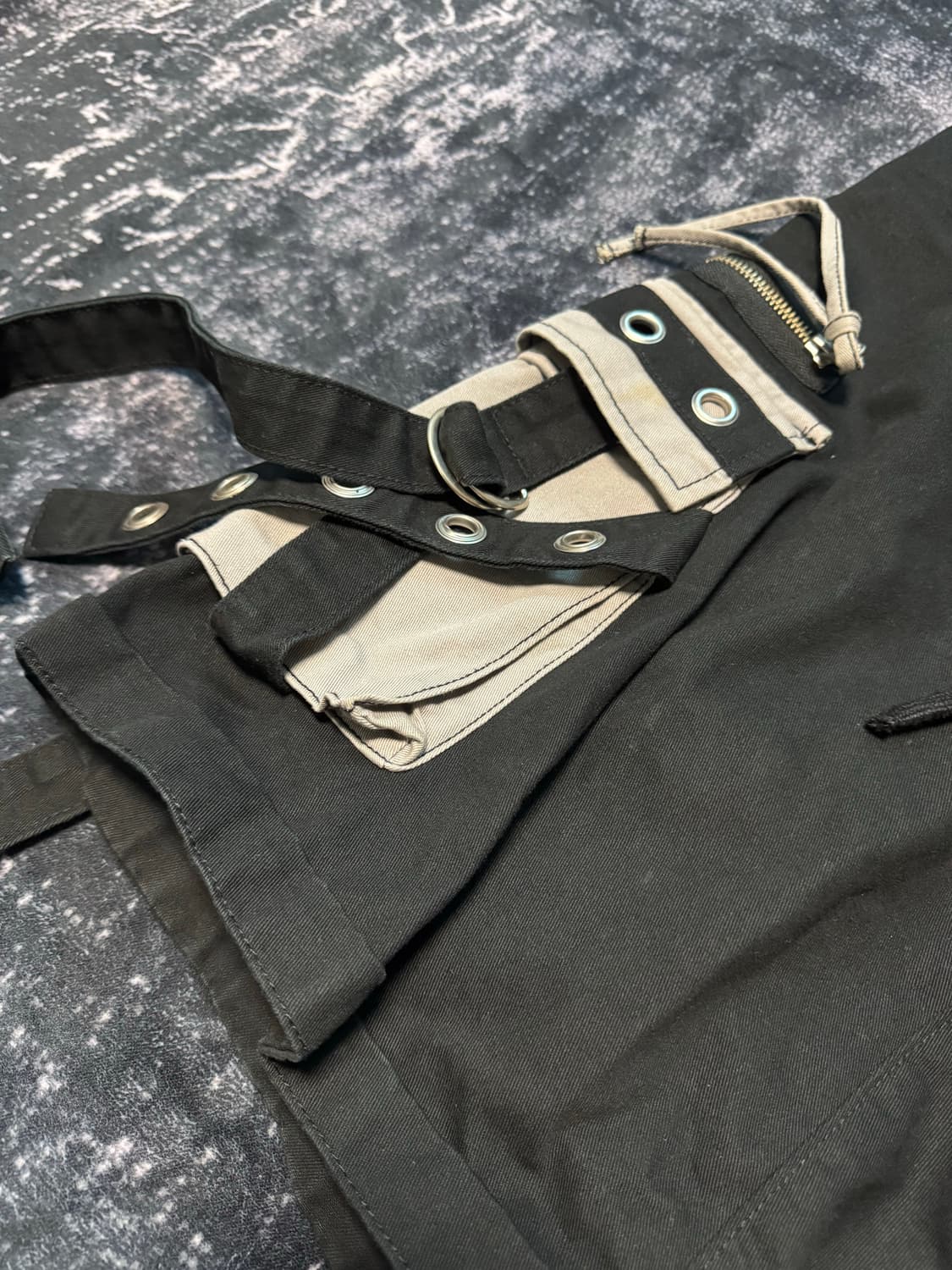 Backside devil's mask two-shot half pant 상품이미지2