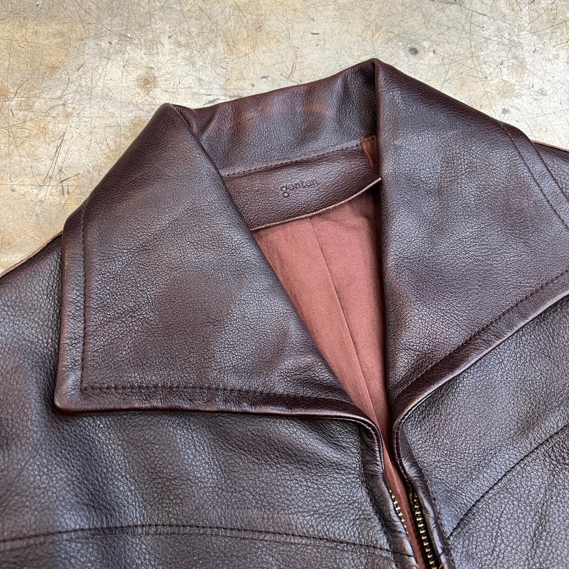 겐텐 레더 자켓 상품이미지2