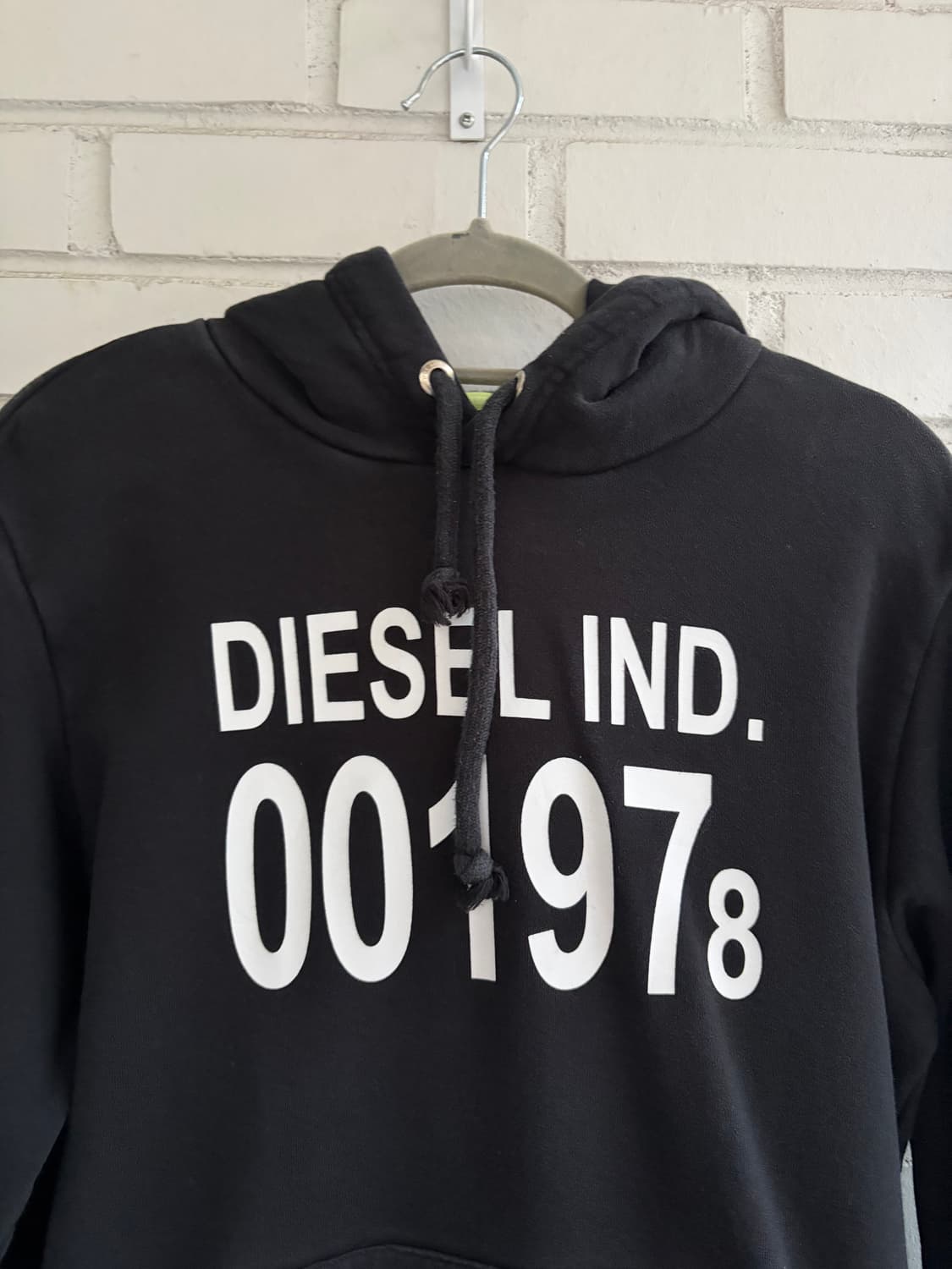 디젤 빈티지 후드티 블랙 레터링 상품이미지2