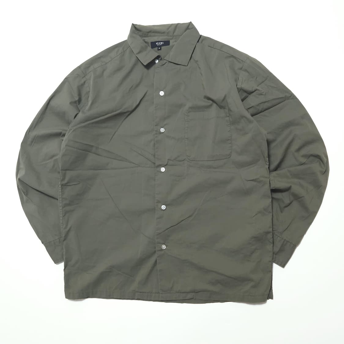 빔즈 하트 포켓 테크니컬 셔츠 카키 상품이미지1