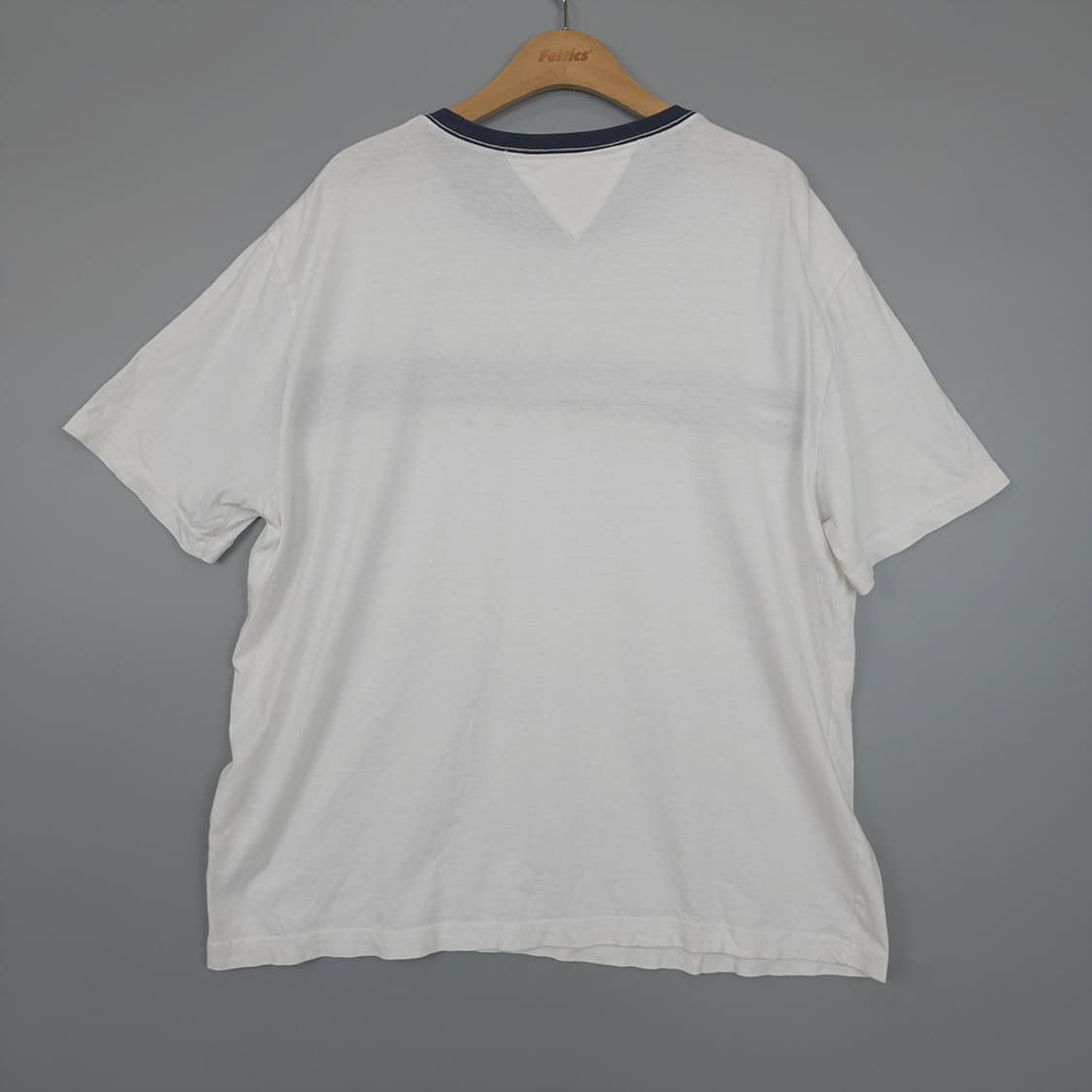 타미힐피거 Tommy Hilfiger 로고 라인 반팔티 화이트 XL 상품이미지4