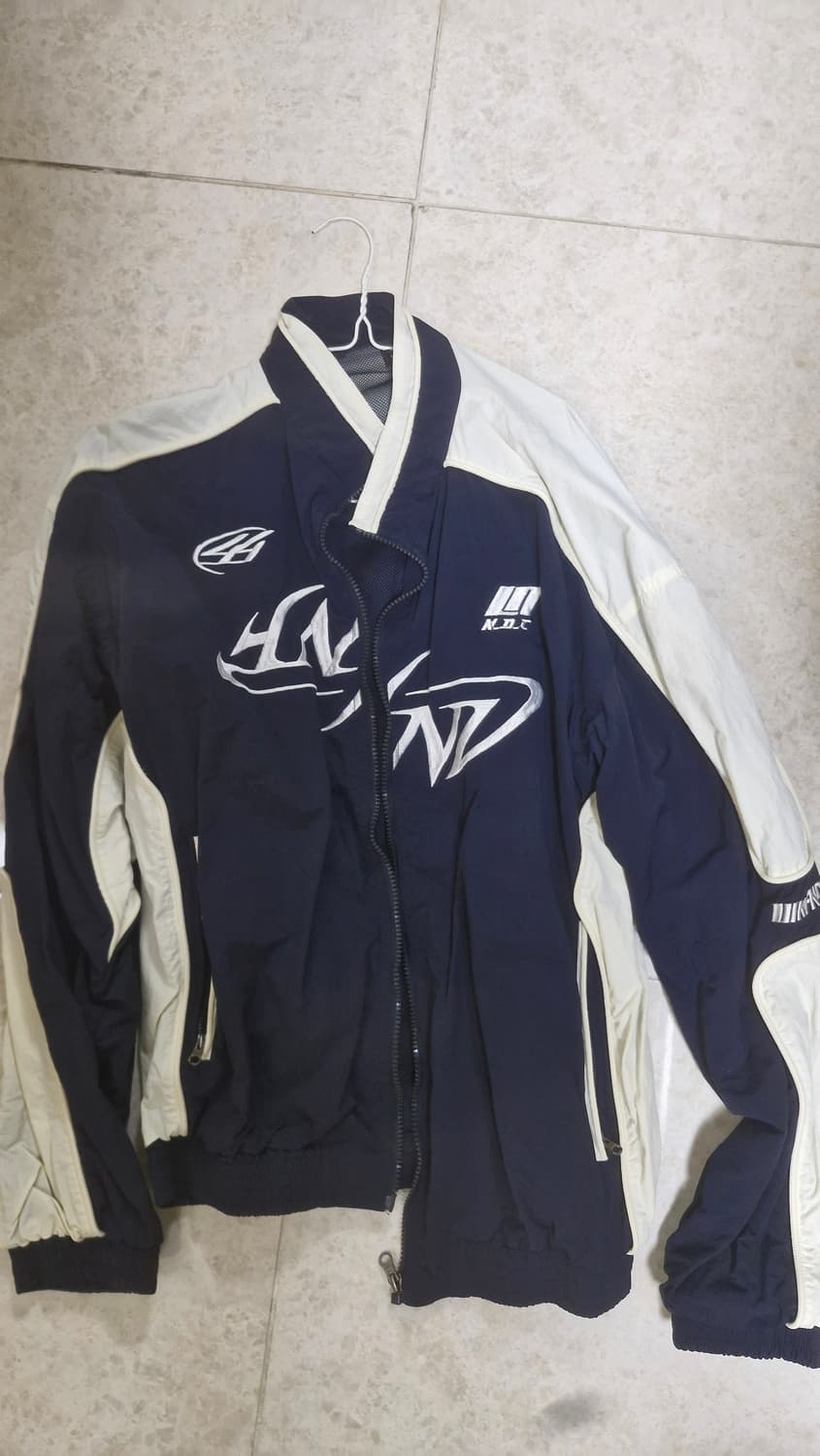 낫포너드 트라이벌 로고 나일론 레이싱 재킷 바람막이 (XL) 상품이미지1