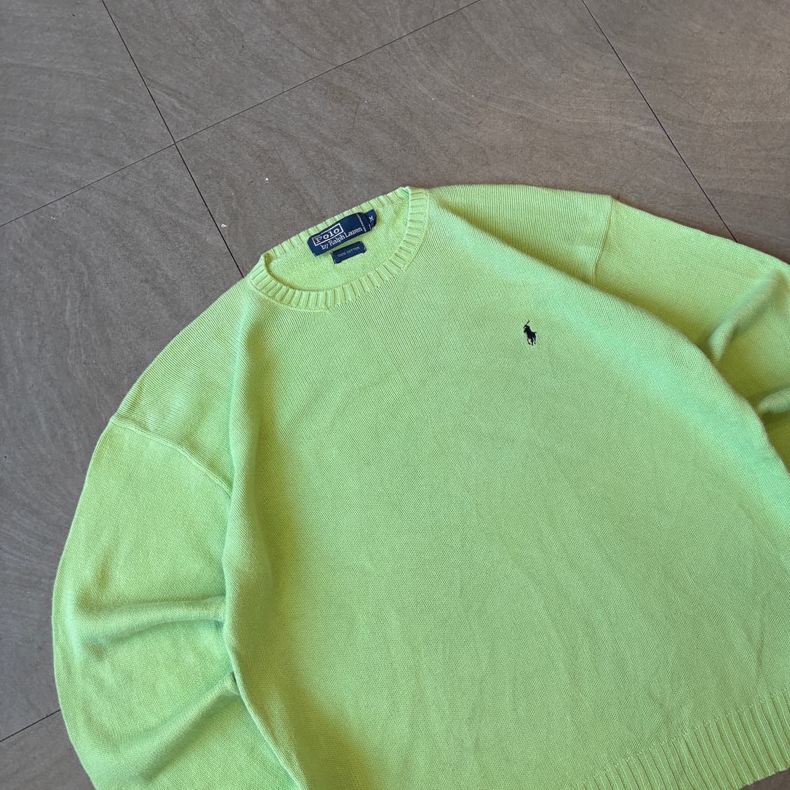 폴로 정품 에메랄드 코튼 니트  상품이미지2