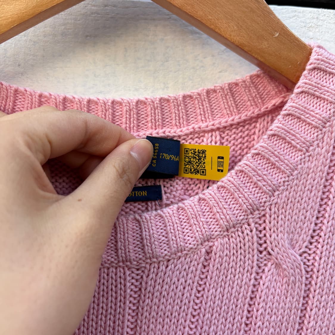 Polo 폴로 케이블 꽈배기 반팔 니트 상품이미지4