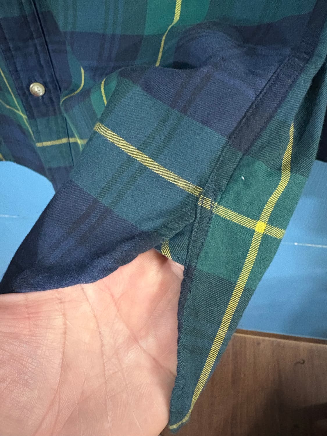 90‘s Polo Ralph Lauren Tartan check Shir 상품이미지7