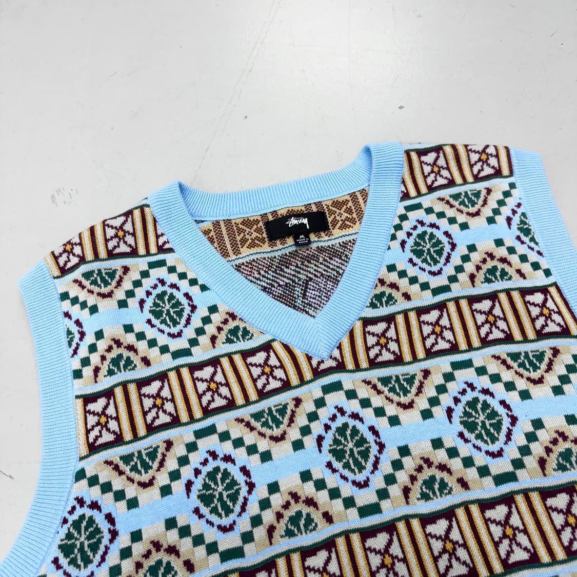 스투시 기자 스웨터 에스닉 니트 베스트  상품이미지3