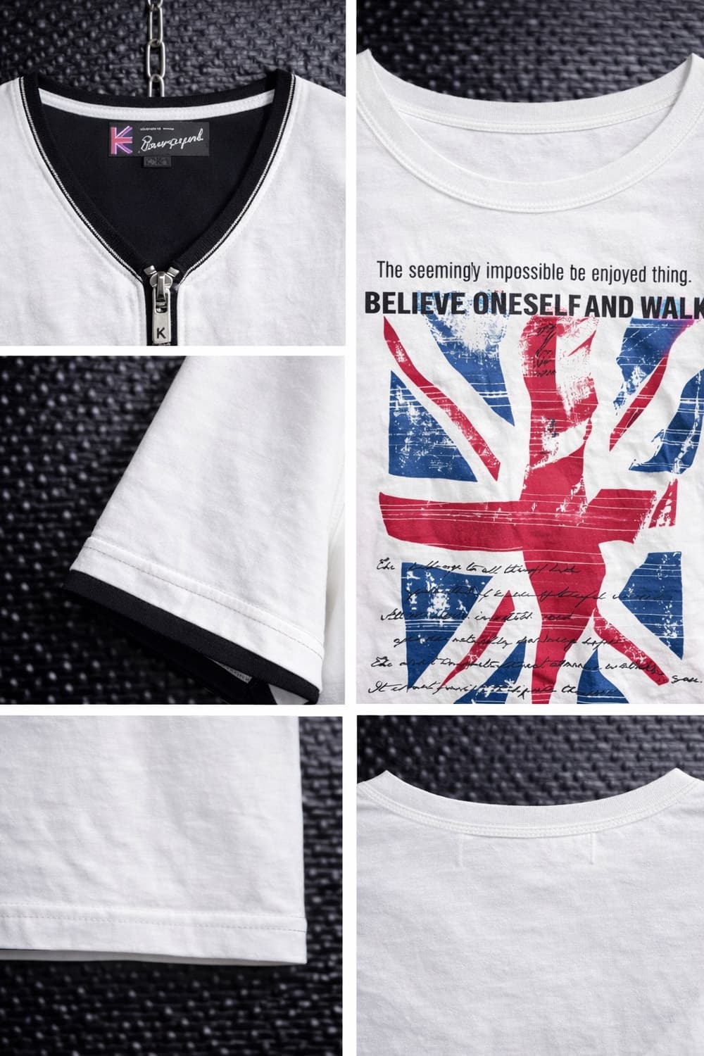 Euroyal 하프집업 티셔츠 상품이미지2