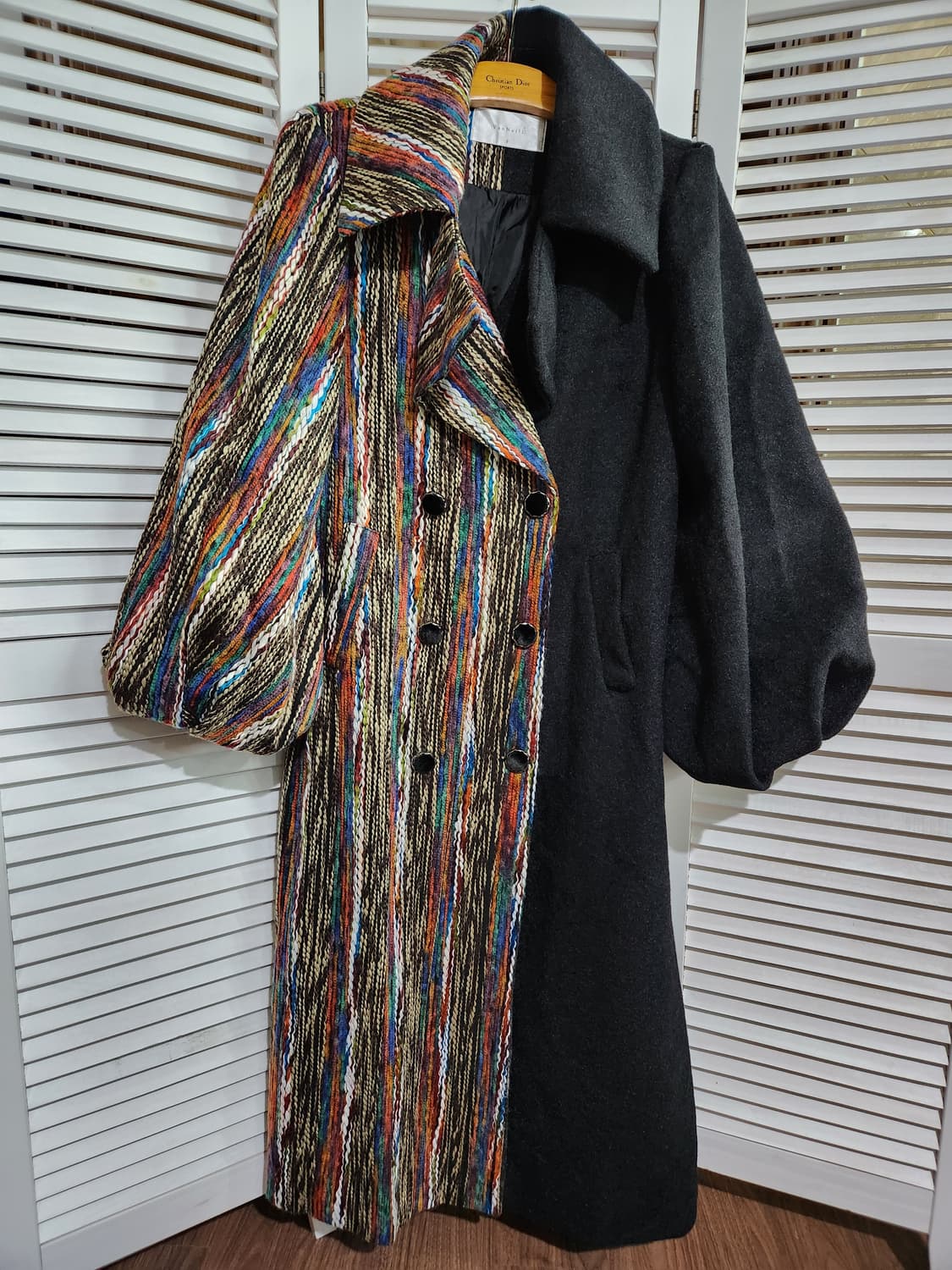 Van Nessil 배색 오버핏 코트  상품이미지1