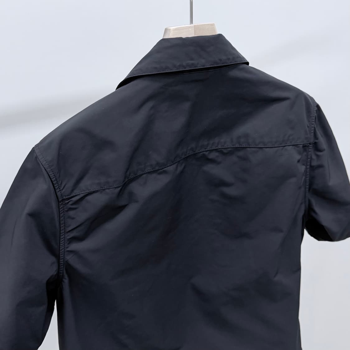 [S+급/M] 크롬하츠 나일론 레더패치 집업 반팔 셔츠 블랙 상품이미지7