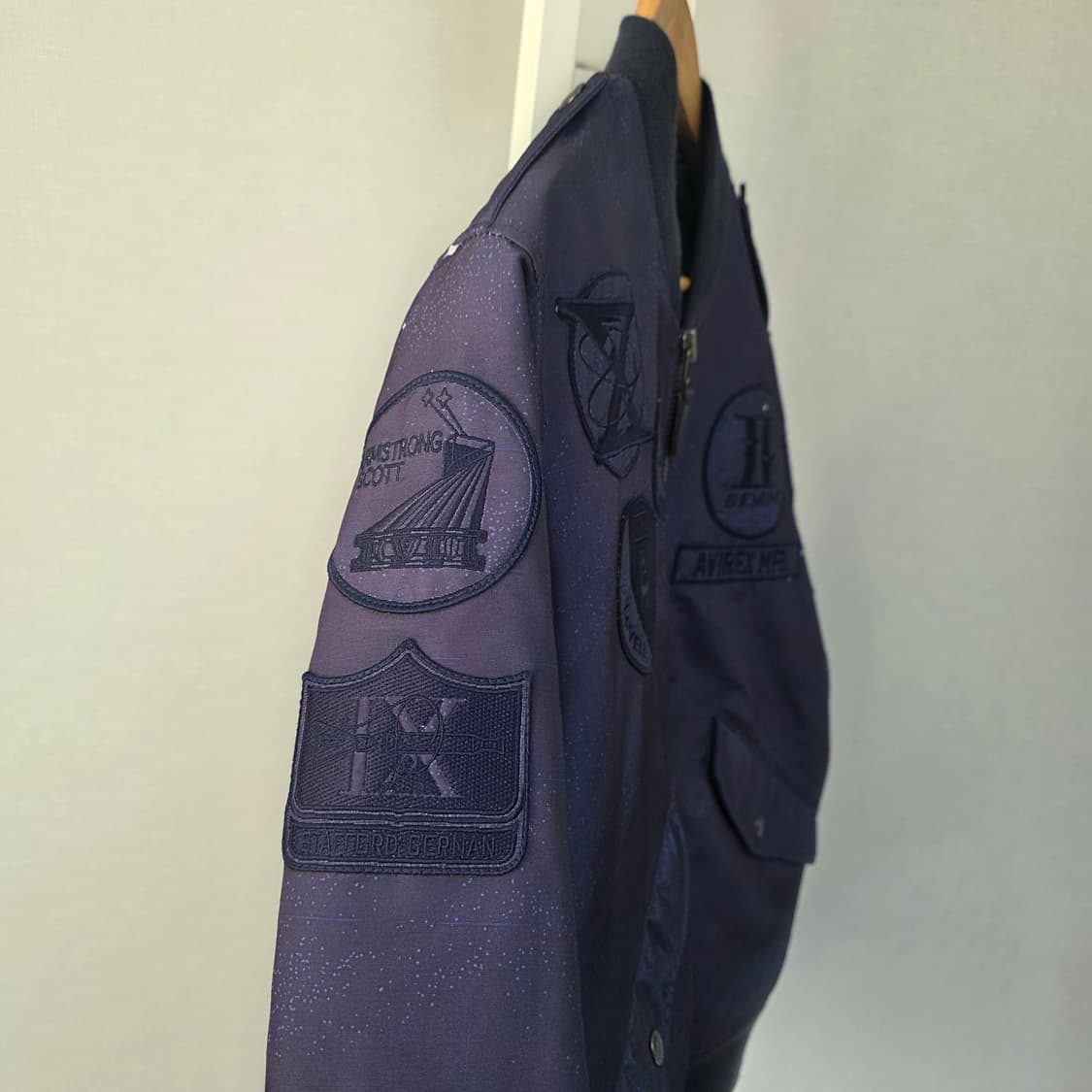 아비렉스 블루종 점퍼 퍼플 패치 상품이미지6