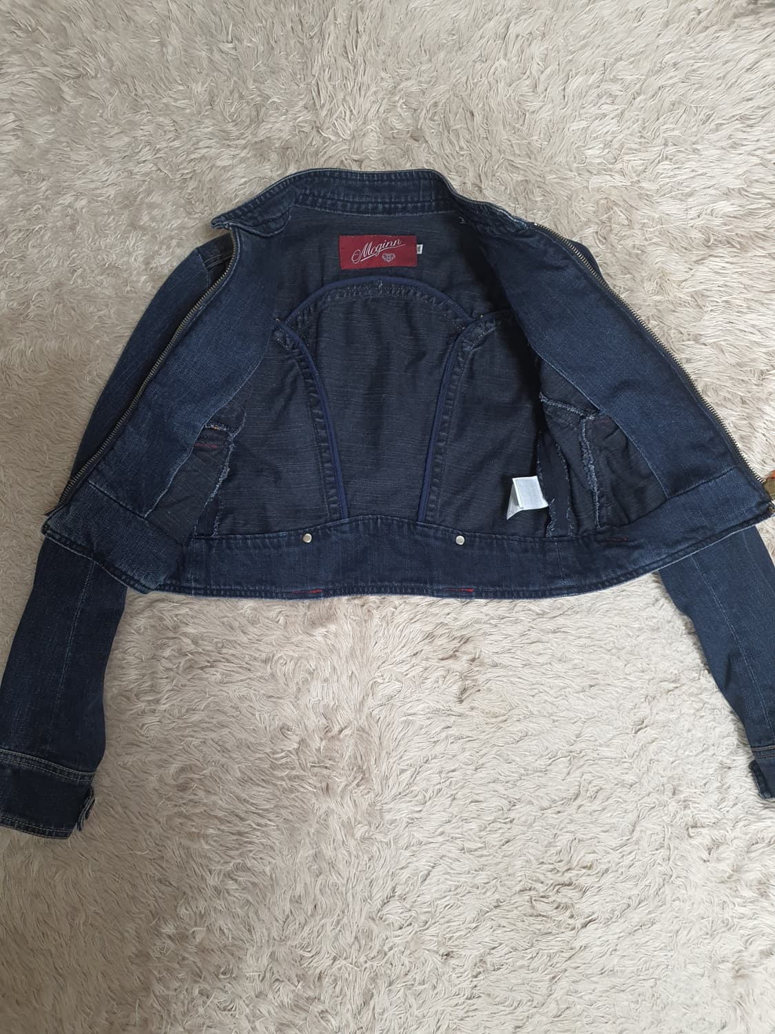 맥긴 데님 크롭 청자켓 사이즈  160/55 상품이미지2