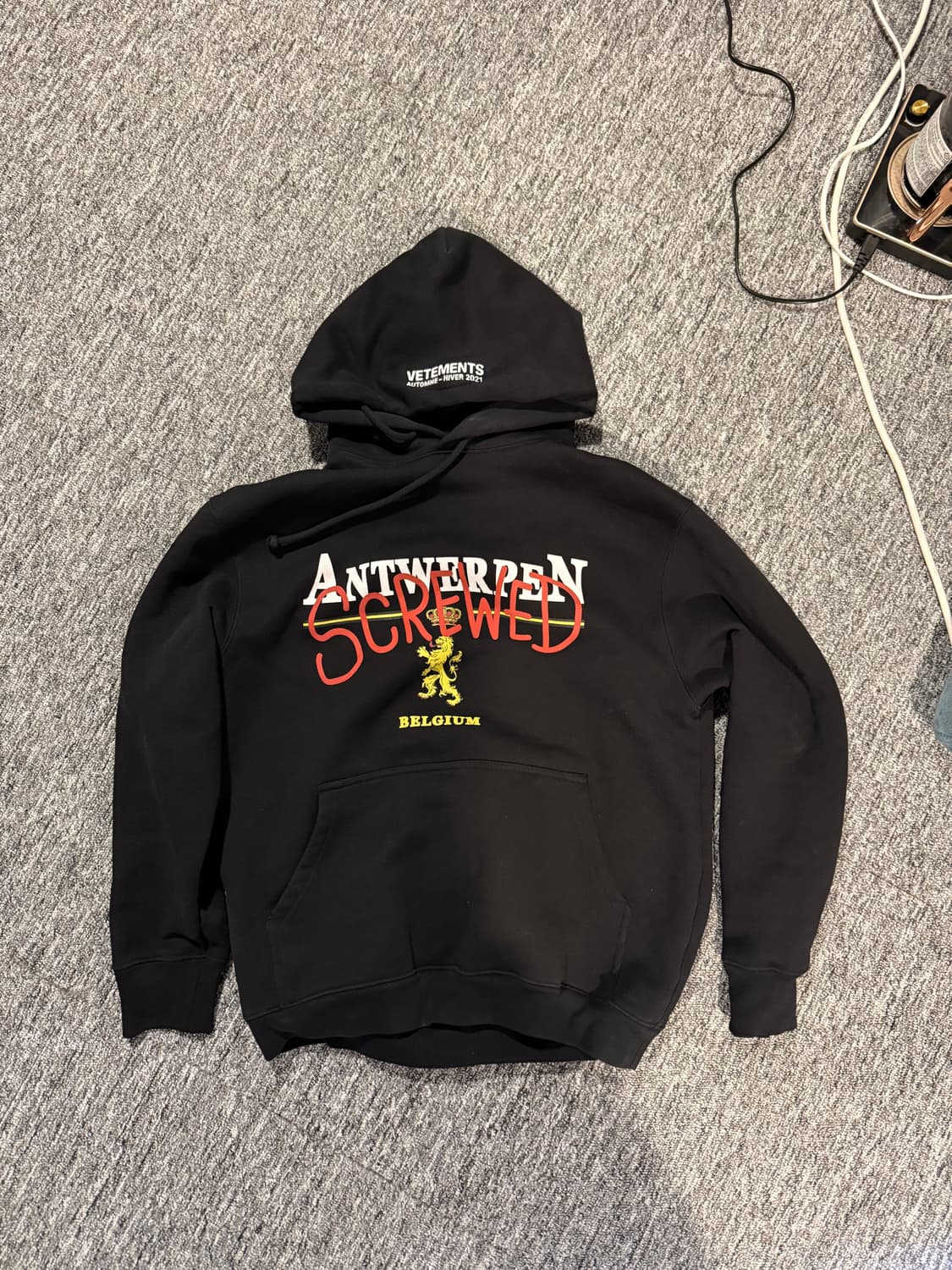 Xs 베트멍 앤드워프 스크류드 후드티  상품이미지1