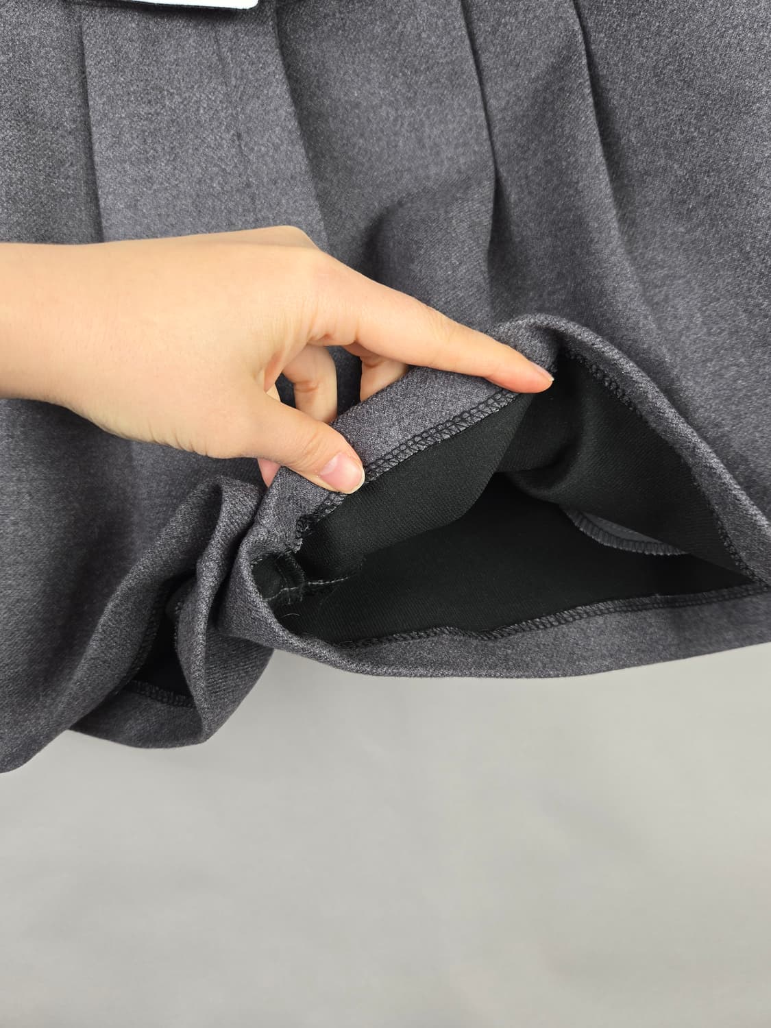 [무료배송]젠틀우먼 S 여성 핀턱 와이드 쇼츠 반바지 얇은 모직 느낌 상품이미지5