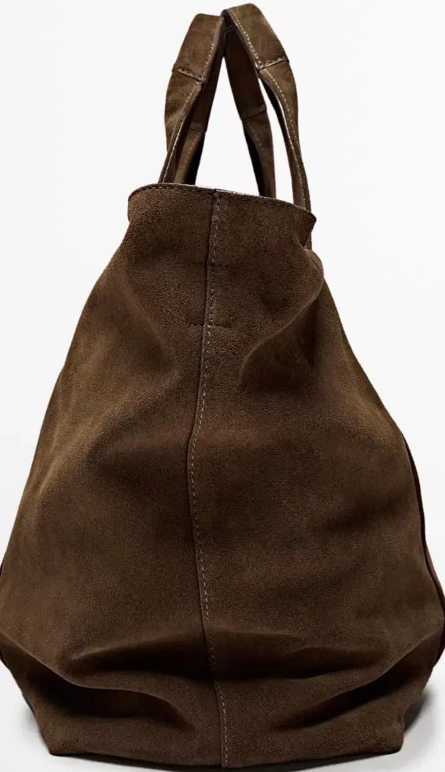 마시모두띠 스플릿 스웨이드 레더 토트백(유니페어, 아담스피치) 상품이미지4