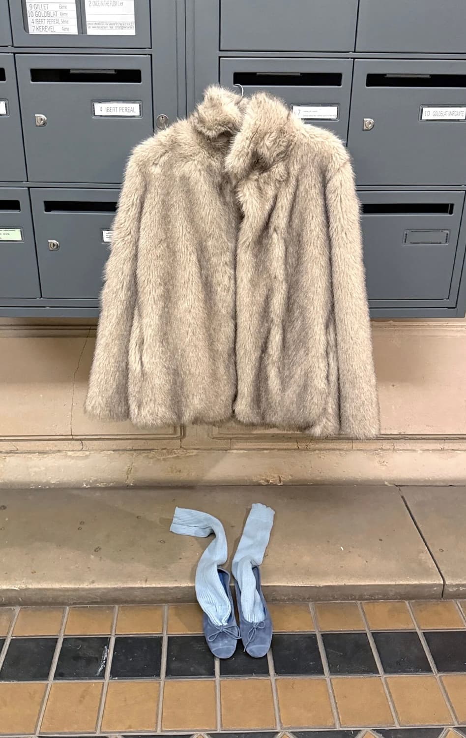 시눈 Heavy Mix Fur Jacket (Ash Brown) 상품이미지8