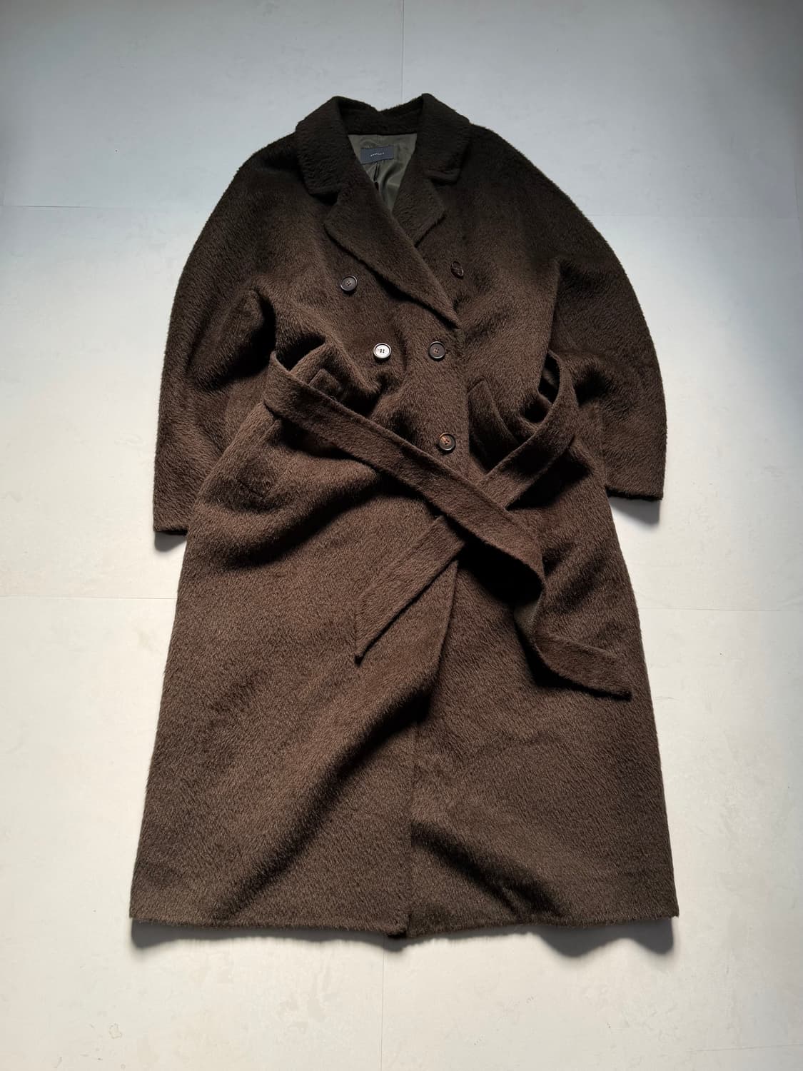 카키 오버핏 롱코트 상품이미지5