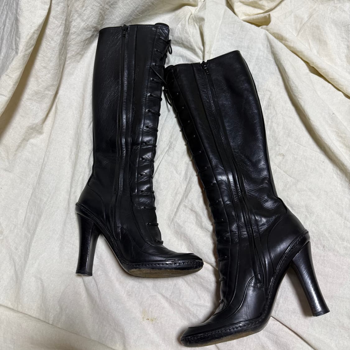 셀린느 레이스업 롱부츠 상품이미지2