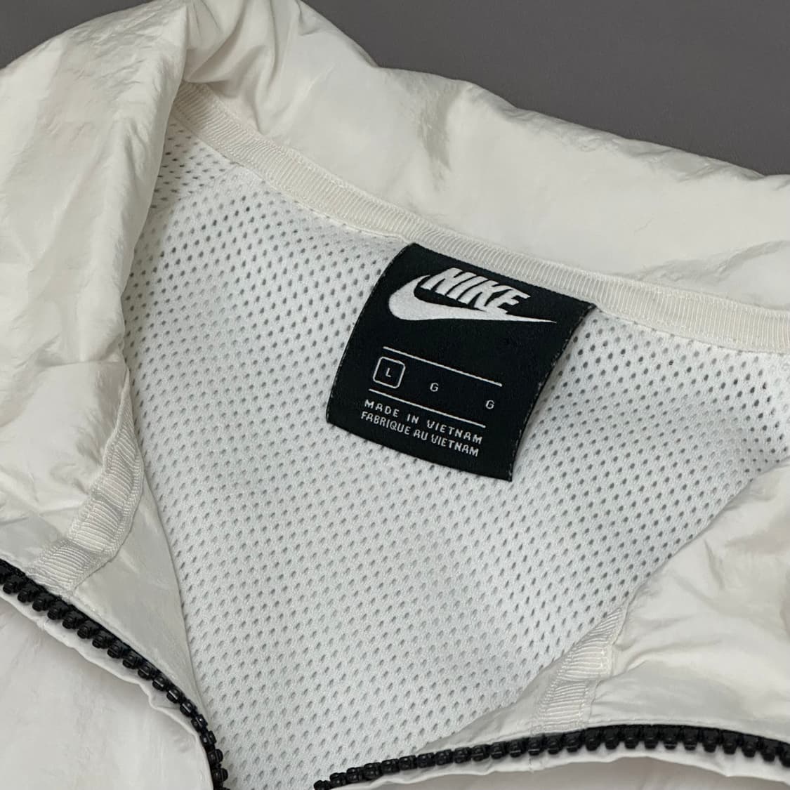 나이키 올드스쿨 빅스우시 화이트 바람막이 L 상품이미지7