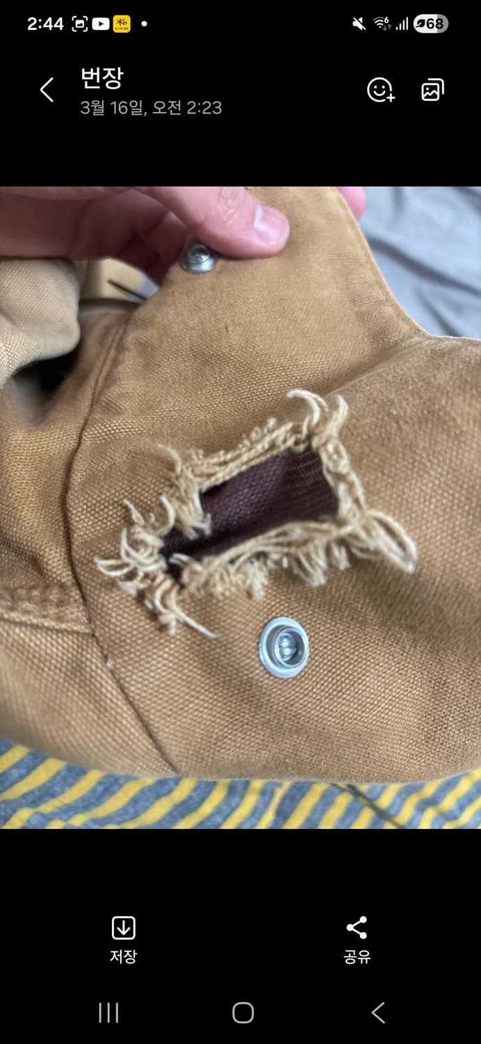 칼하트 디트로이트 자켓 6BLJ s사이즈 상품이미지5