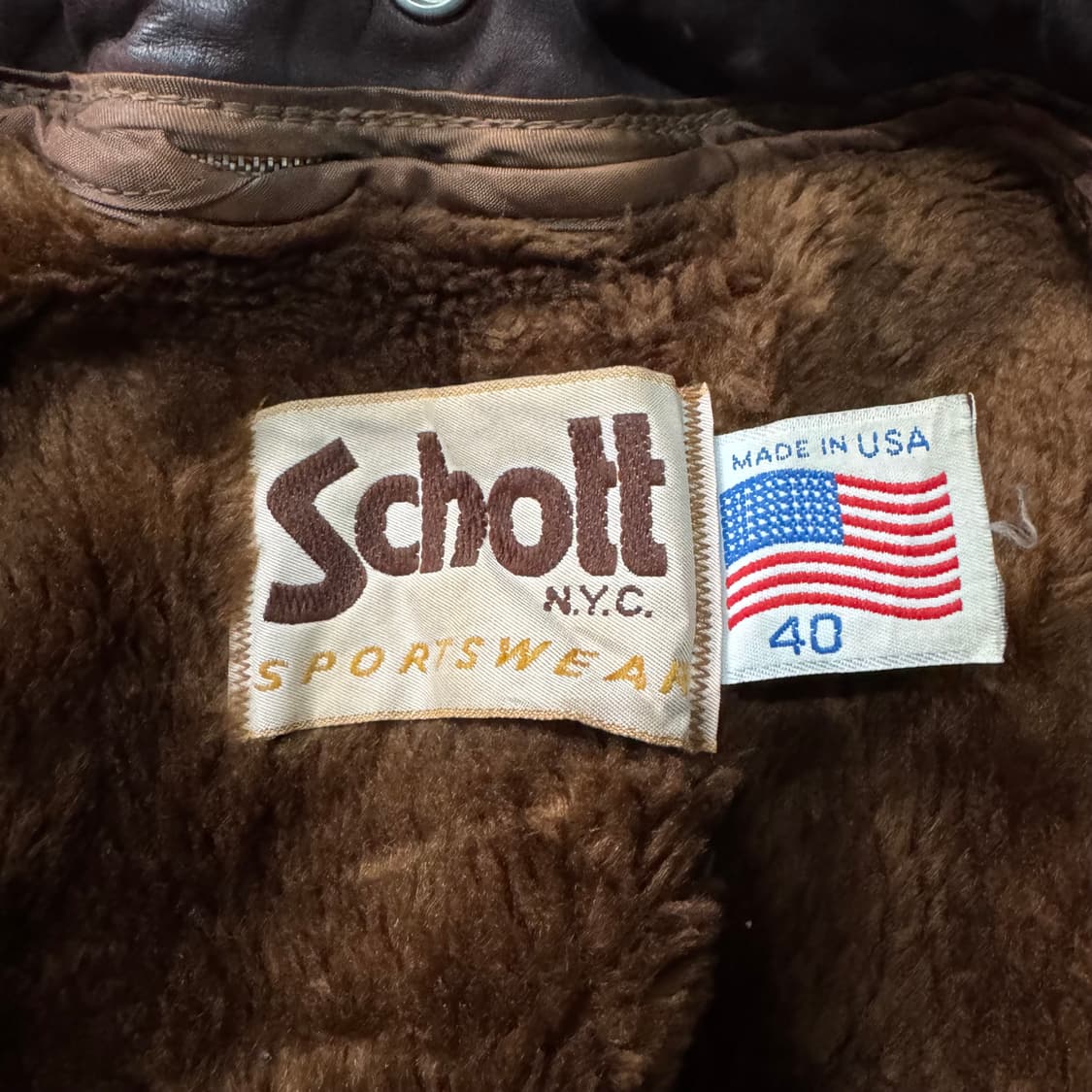 [M~L] 80s Schott 쇼트 G-1 레더 자켓 상품이미지9