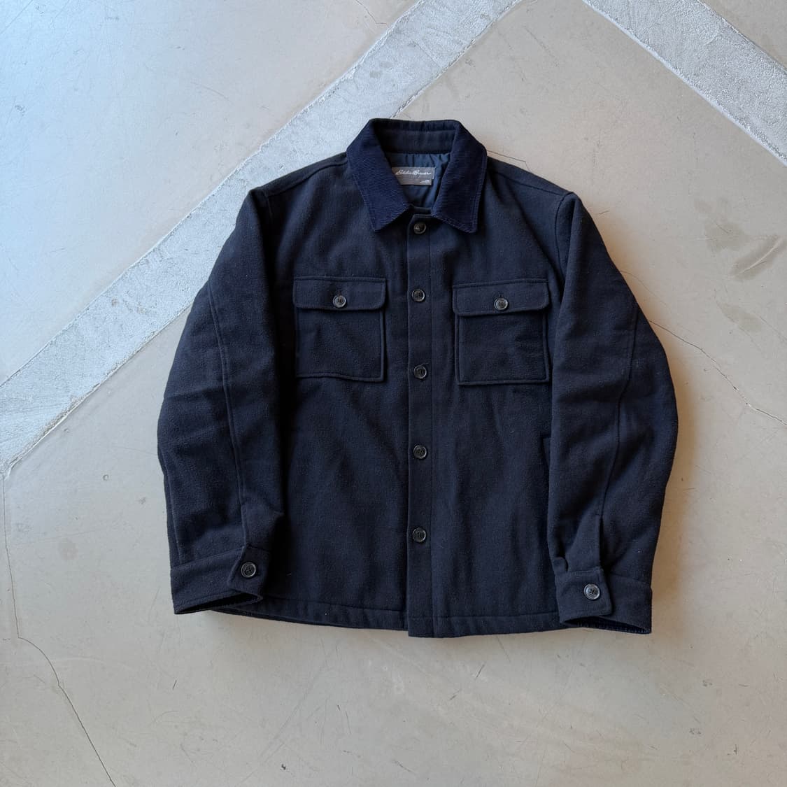 에디바우어 코듀로이 카라 울 자켓 상품이미지2