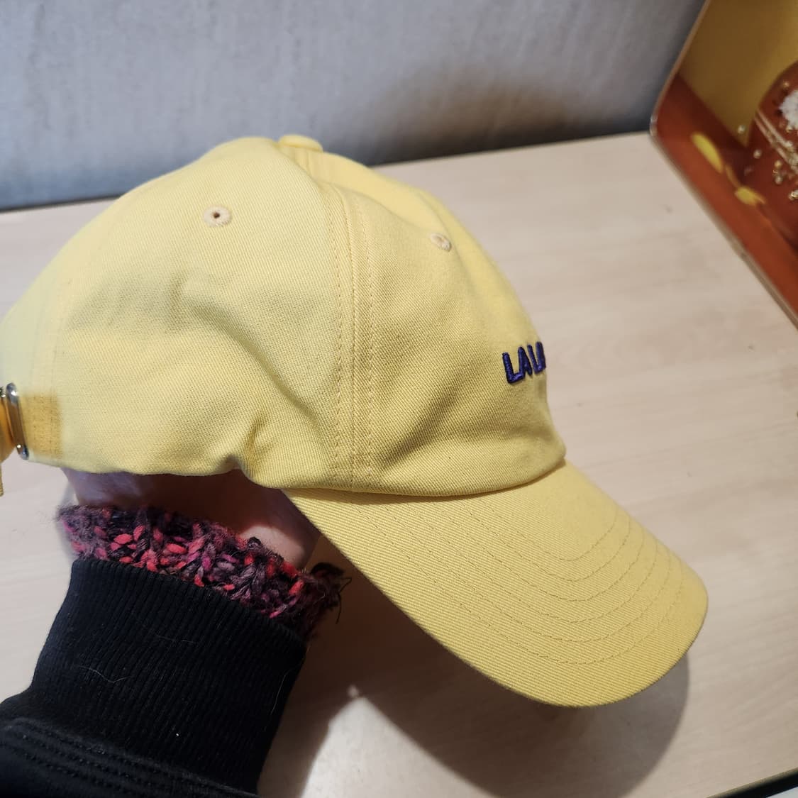 NBA LA 레이커스 옐로우 볼캡 | 파스텔 옐로우 포인트 캡 상품이미지2