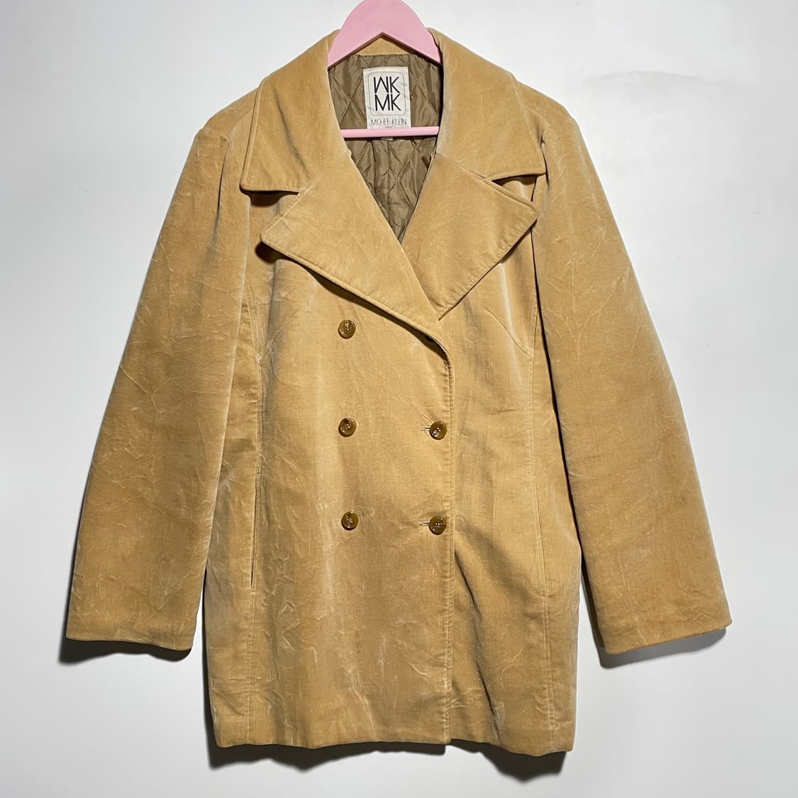 미쉘클랑 더블 버튼 코듀로이 코트 상품이미지1