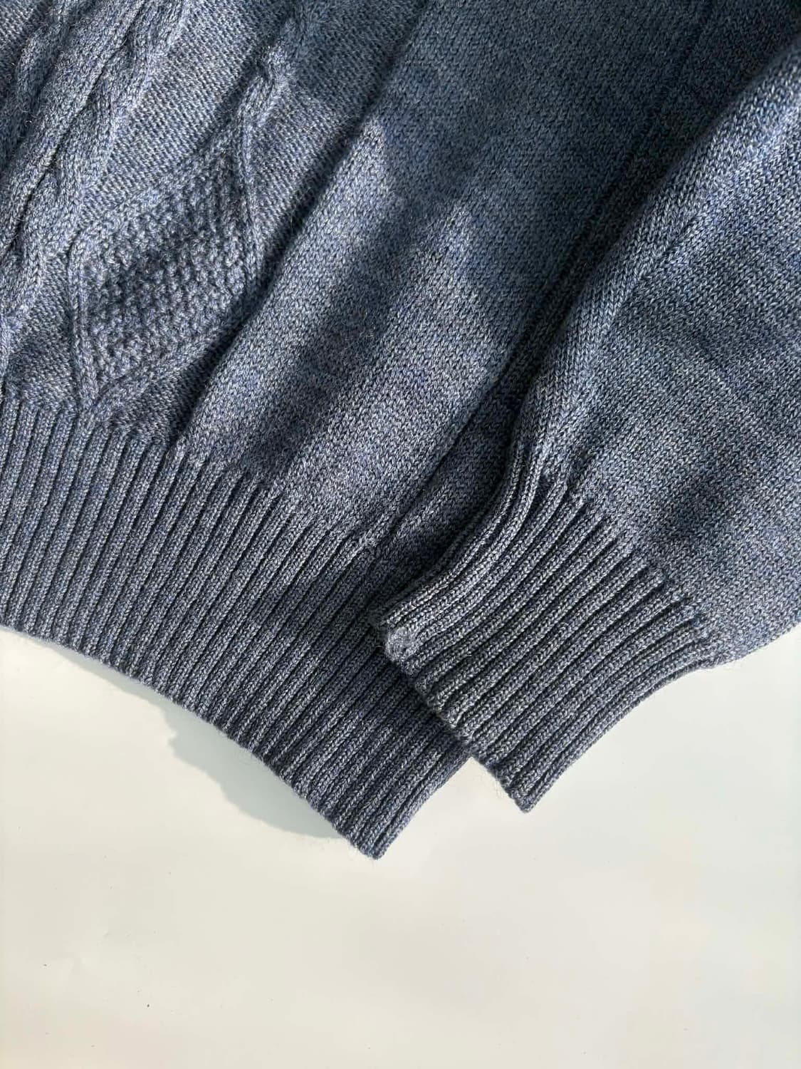 [L] 버버리 퓨어뉴울 가죽 코만도 니트 스웨터 상품이미지5