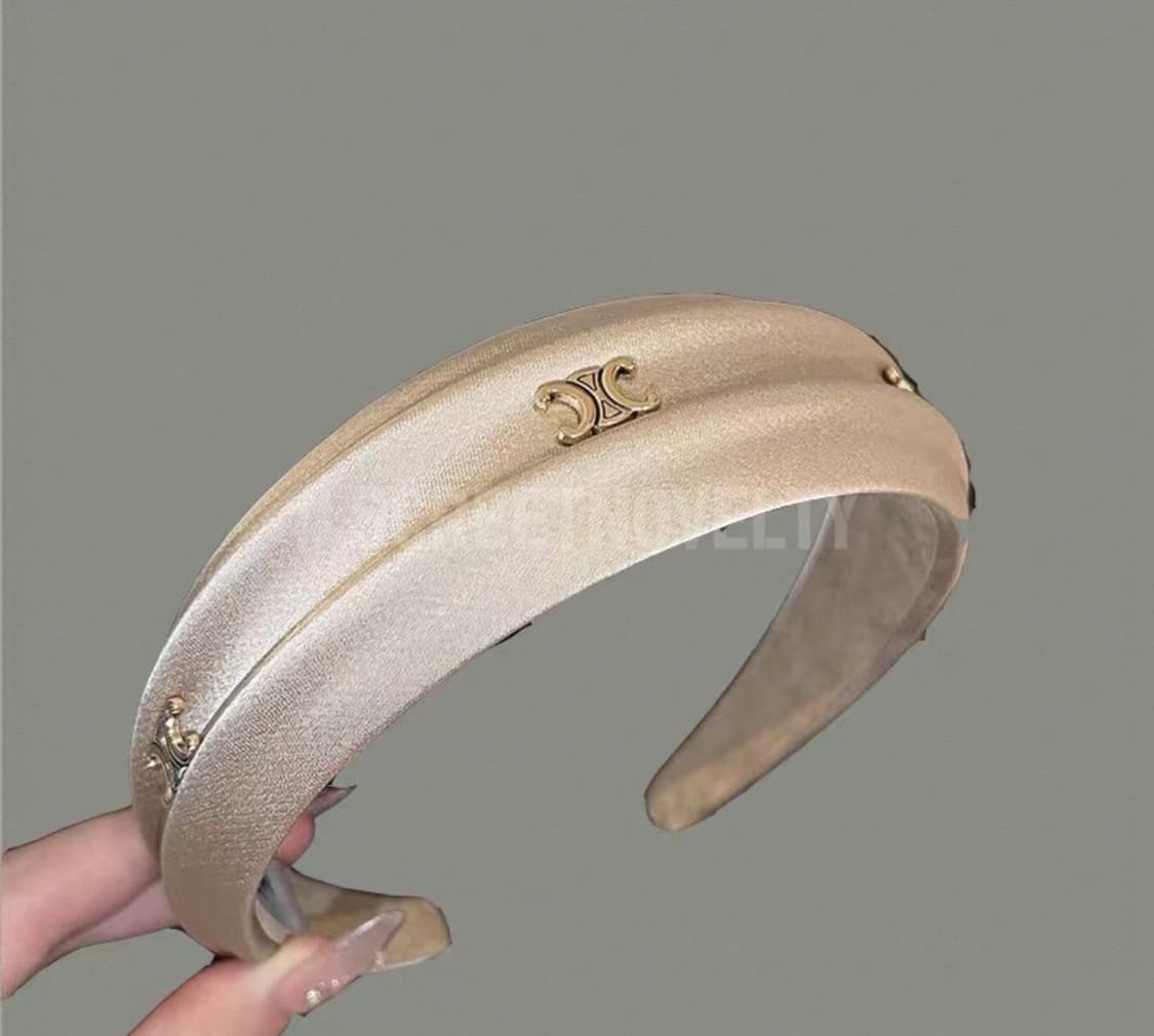 셀린느 실크 헤어밴드 베이지 상품이미지2