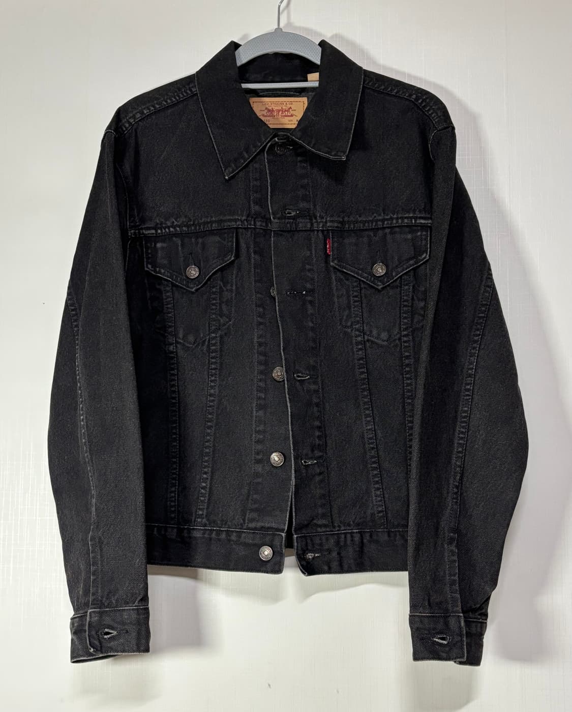 90s 리바이스 빈티지 흑청 데님 자켓 블랙 상품이미지2