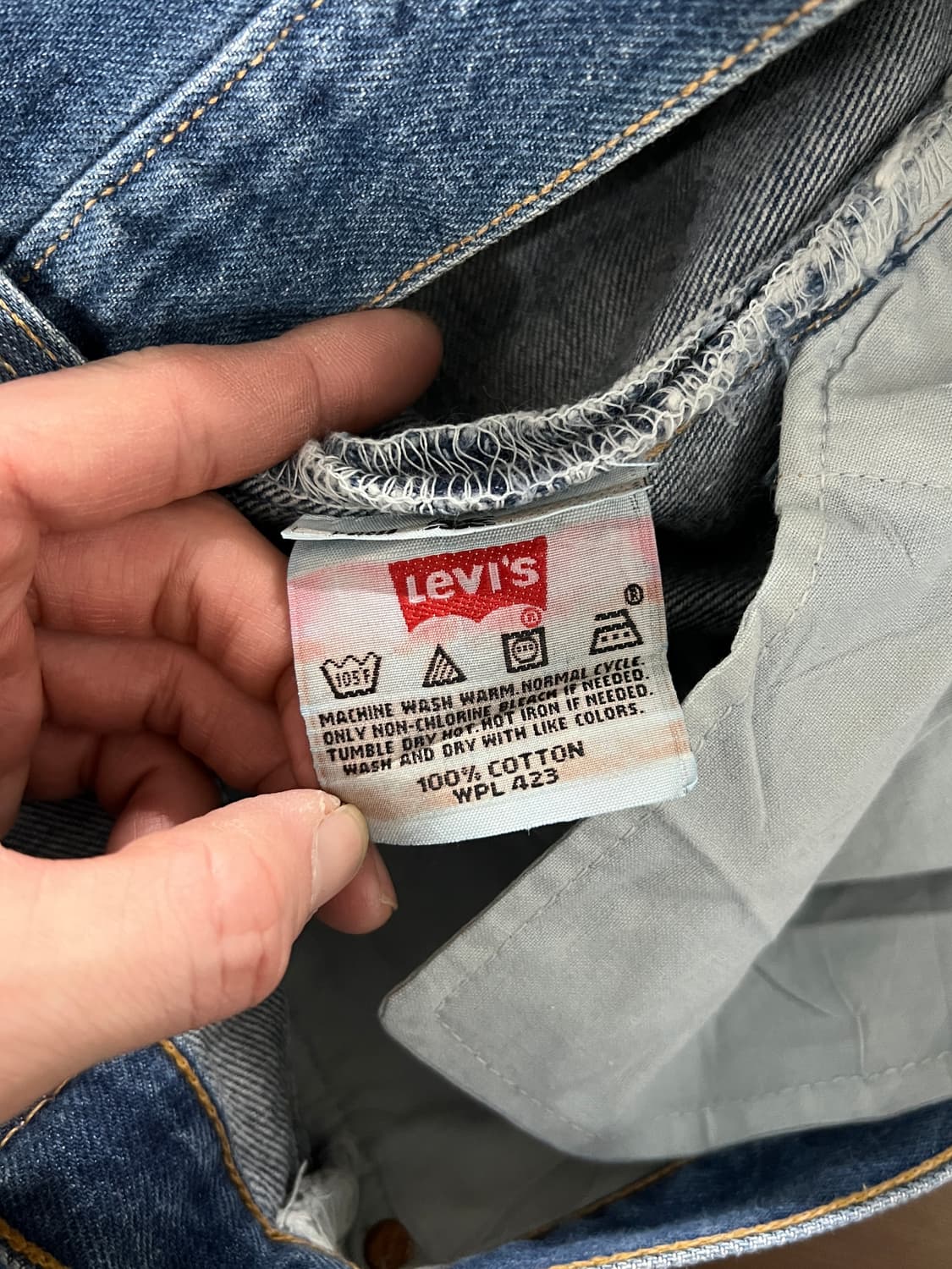 90s Levis리바이스 501 버튼플라이 오리지널 스트레이트 데님 팬츠 상품이미지7