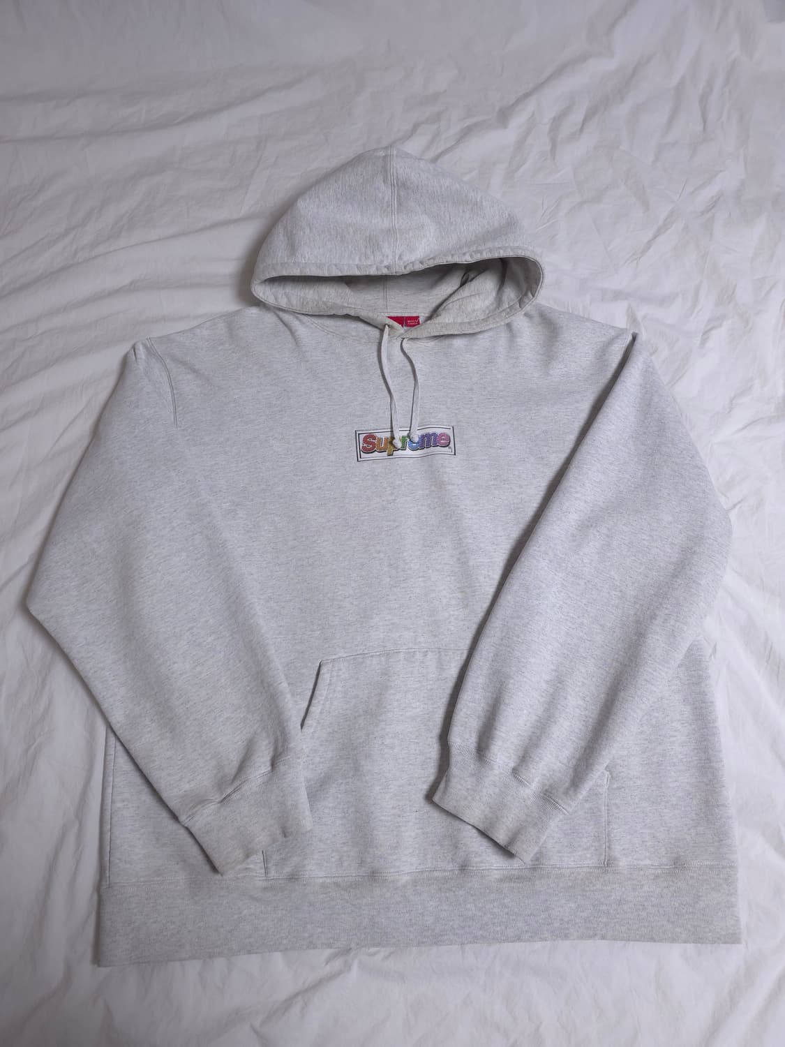 [XXL] 슈프림 블링 박스로고 후드 애쉬 그레이 상품이미지2