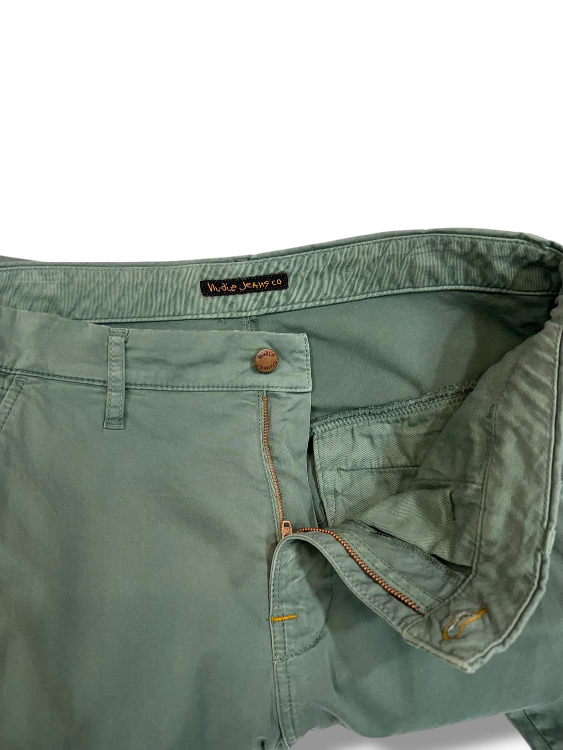 누디진 제이드 그린다이 슬림 카키 팬츠 (32) 상품이미지3